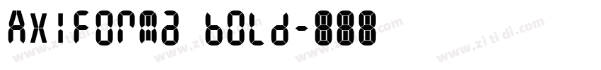 AXiforma bold字体转换